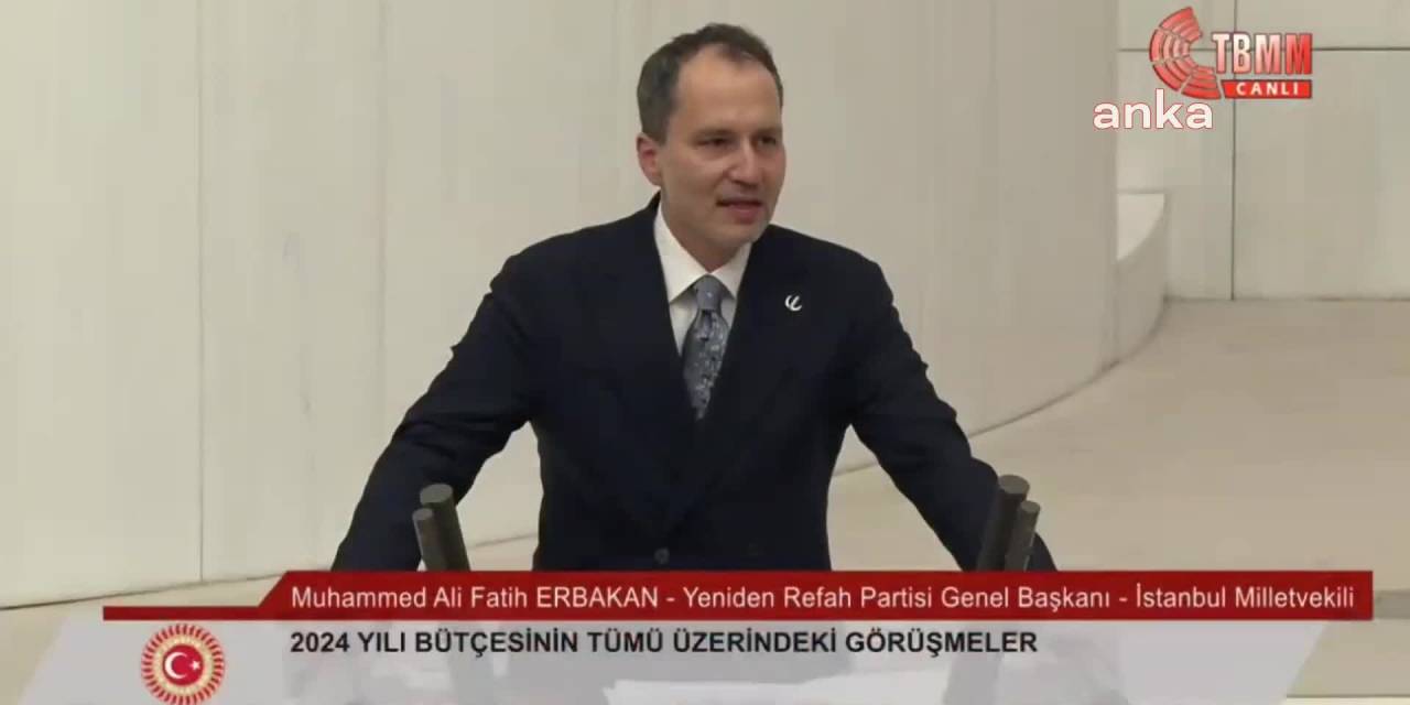 Tbmm’de Bütçe Görüşmeleri… Fatih Erbakan: "Verginin Değil, Gelirin Tabana Yayılması Gereklidir"