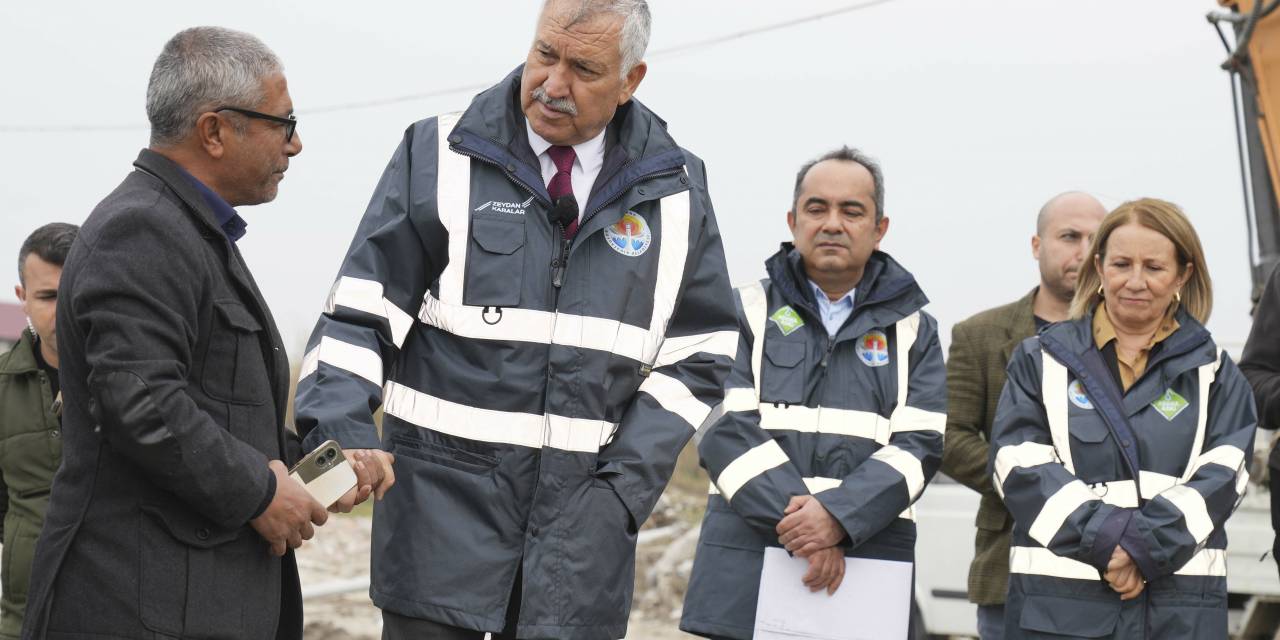 Adana Büyükşehir Belediye Başkanı Karalar, Devam Eden Çalışmaları Yerinde İnceledi