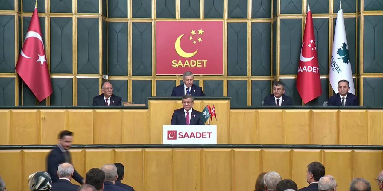 Ahmet Davutoğlu: Saadet Partisiile 100 Seçim Bölgesinde Seçimlere Ortak Olarak Gireceğiz